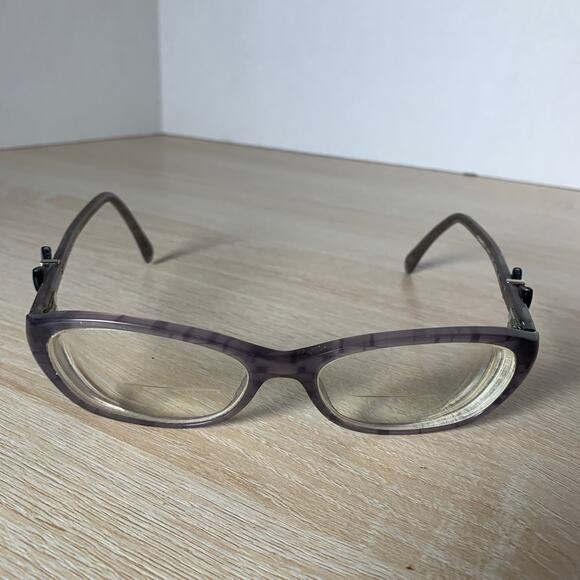 CHANEL 3242 c.1307 Eyeglasses RARE! With Bows Gray Blue Frames 52-16-135 - Picture 2 of 11